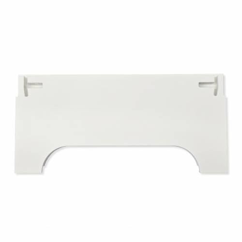 Nóżkozaślepki PEŁNE do profilu aluminiowego 160mm BIAŁE komplet - wysokość 77 mm - PCV - 2szt